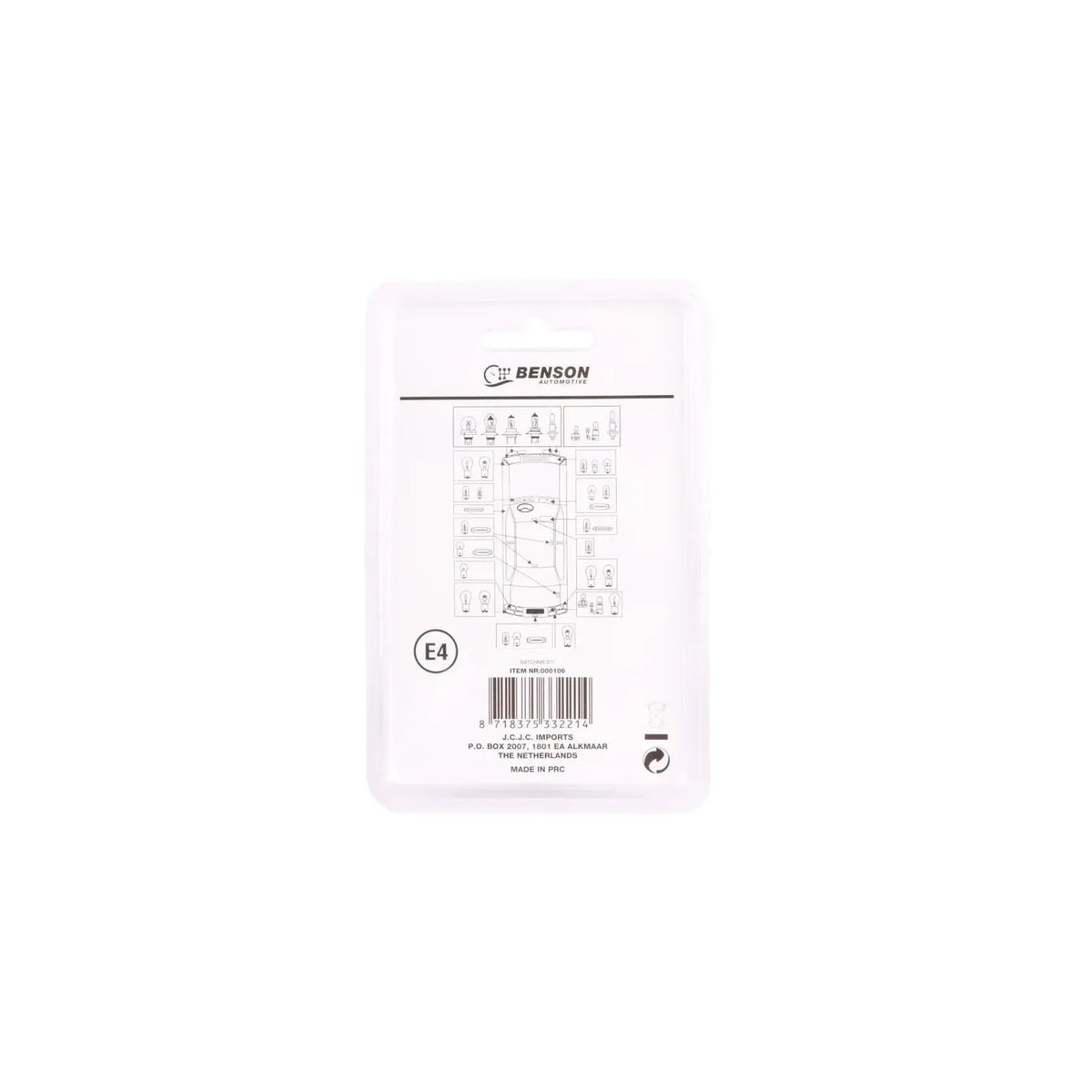 Benson Automotive Autolamp remlichtbol 12 V 10 W 2-delig