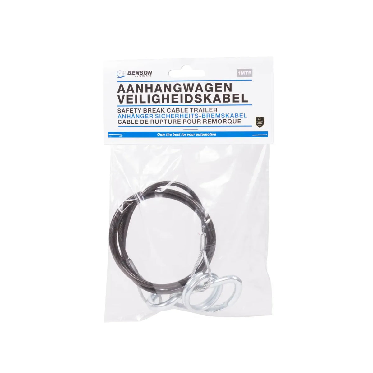 Benson Automotive Aanhangwagen breekkabel 1 meter
