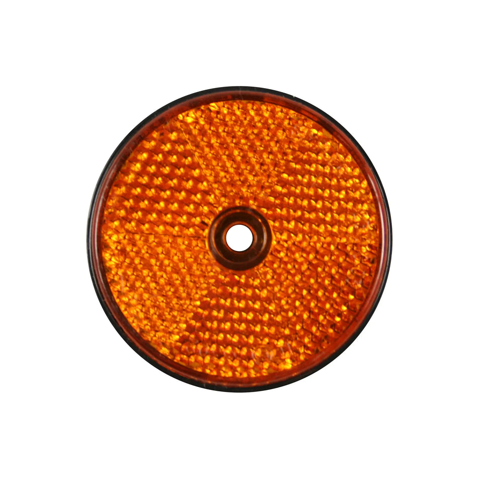 Benson Automotive Reflector rond oranje + gat 60 mm E4