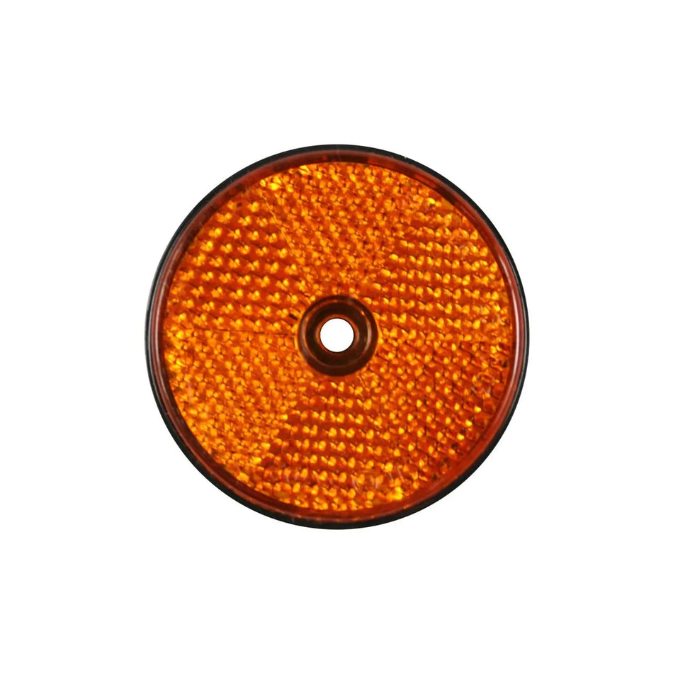 Benson Automotive Reflector rond oranje + gat 60 mm E4