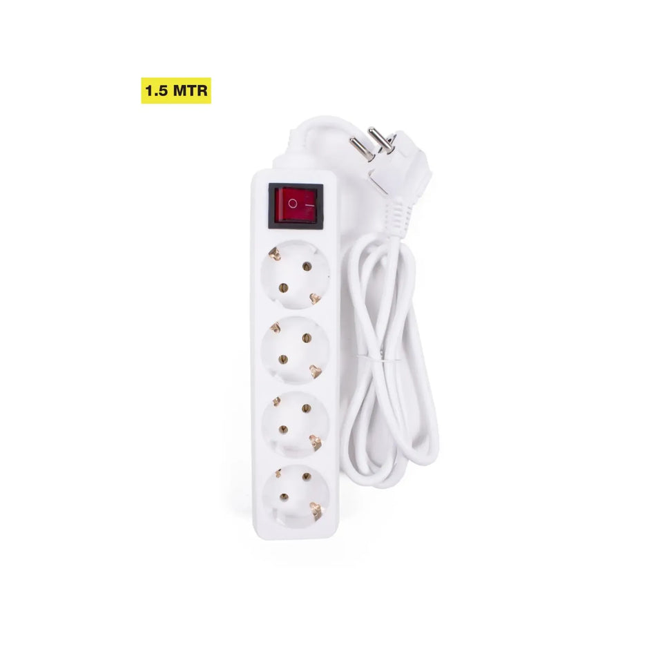 Benson Electric Stekkerdoos 4-voudig + RA + schakelaar 1.5 m