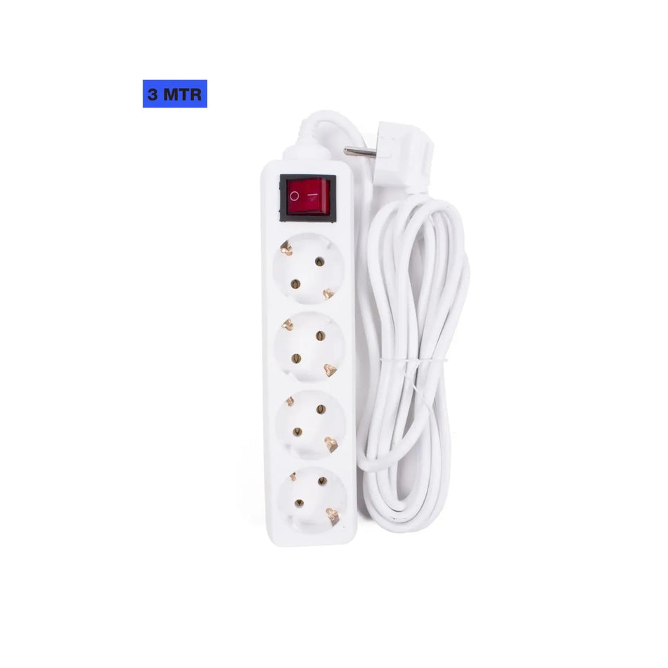 Benson Electric Stekkerdoos 4-voudig + RA + schakelaar 3.0 m