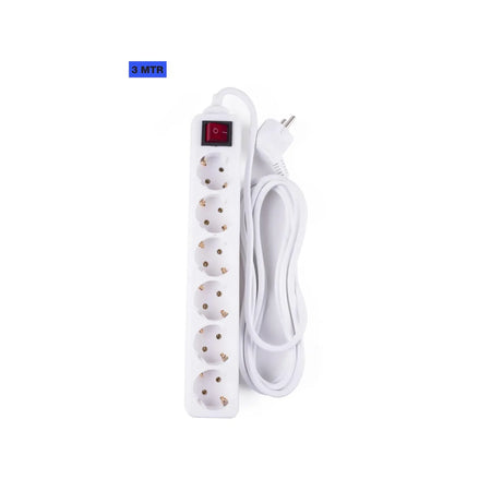 Benson Electric Stekkerdoos 6-voudig + RA + schakelaar 3 m