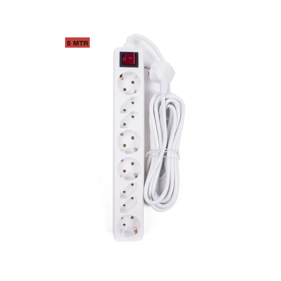Benson Electric Stekkerdoos 8-voudig + RA + schakelaar 5.0 m