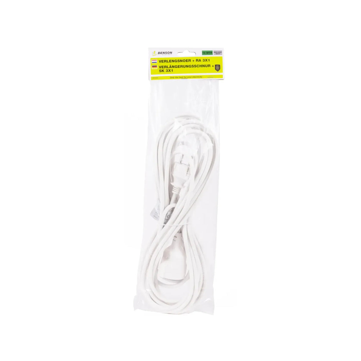 Benson Electric Verlengsnoer + RA 3 x 1.5 10 m