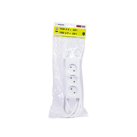 Benson Electric Stekkerdoos 3-voudig 2 x 1.0 + 5.0 m