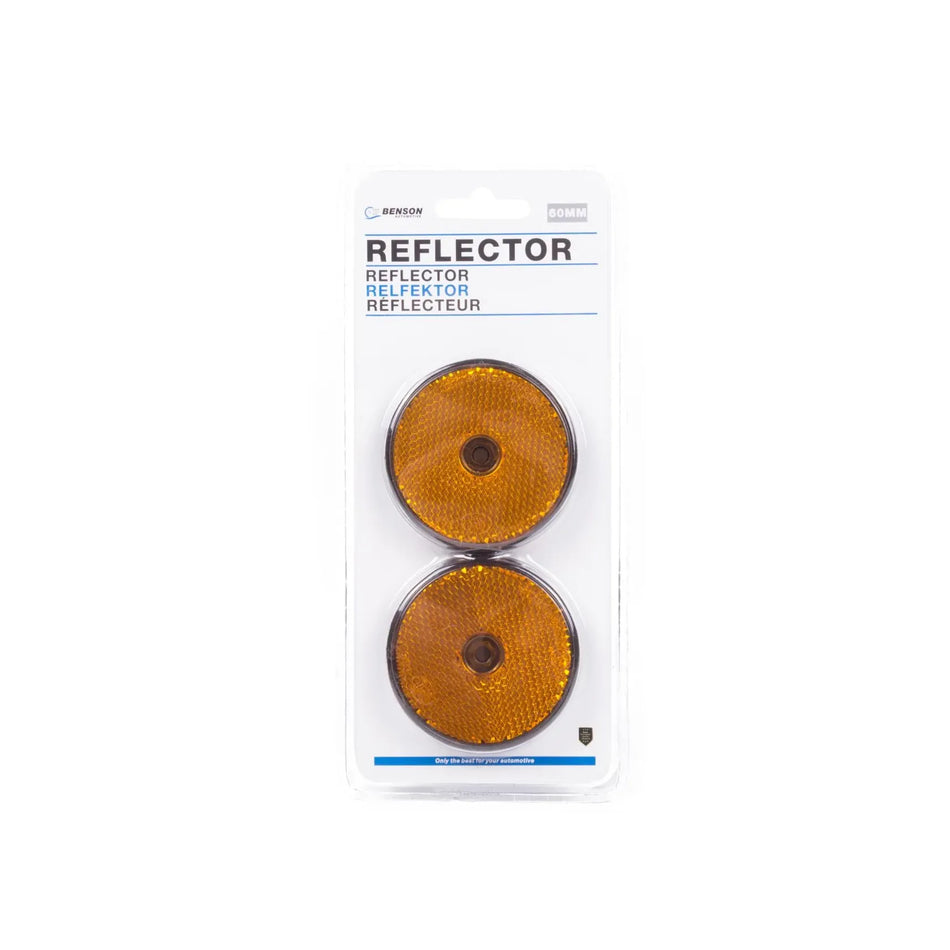 Benson Reflector rond oranje 60 mm 2 dlg E4