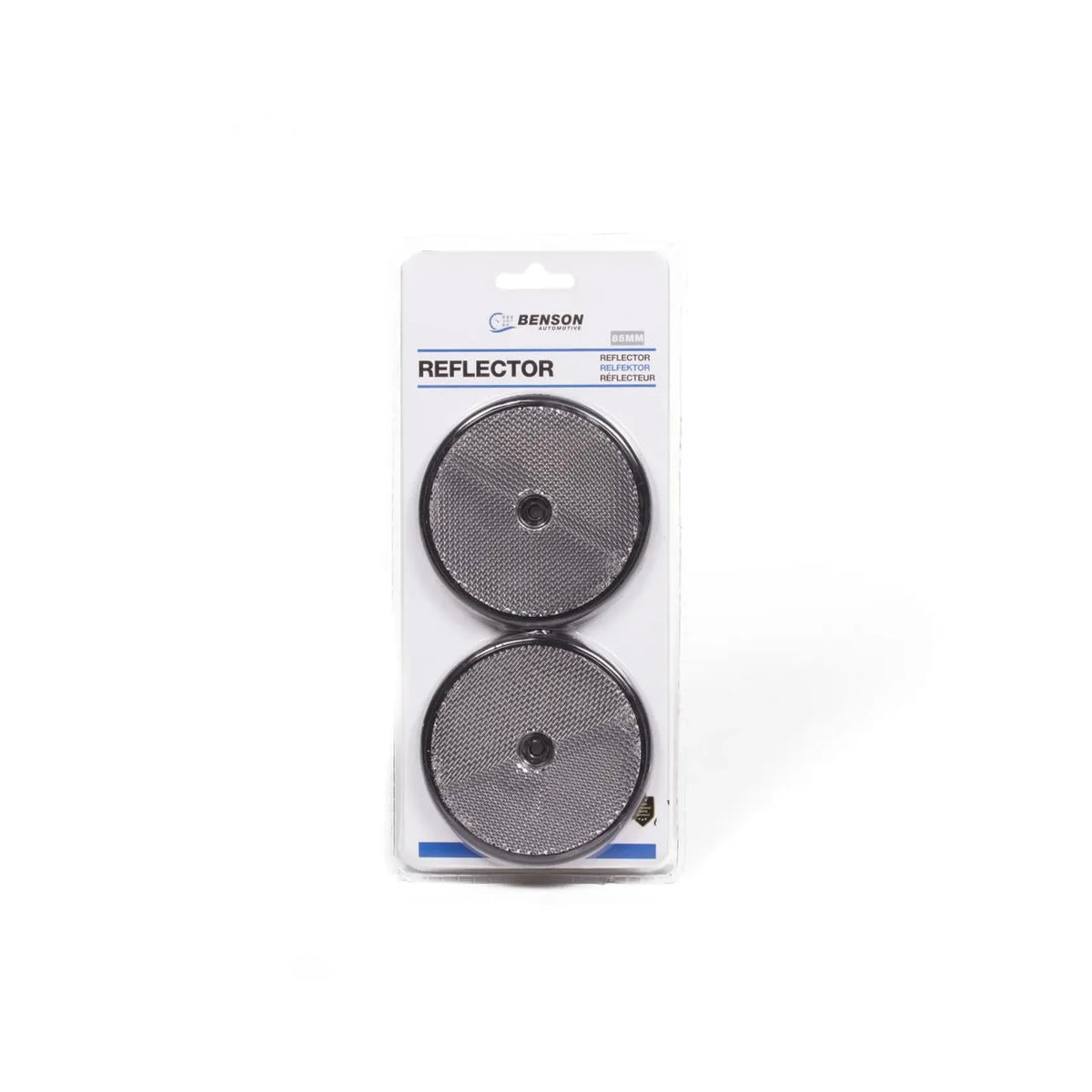Benson Automotive Reflector rond wit 85 mm 2 dlg E4