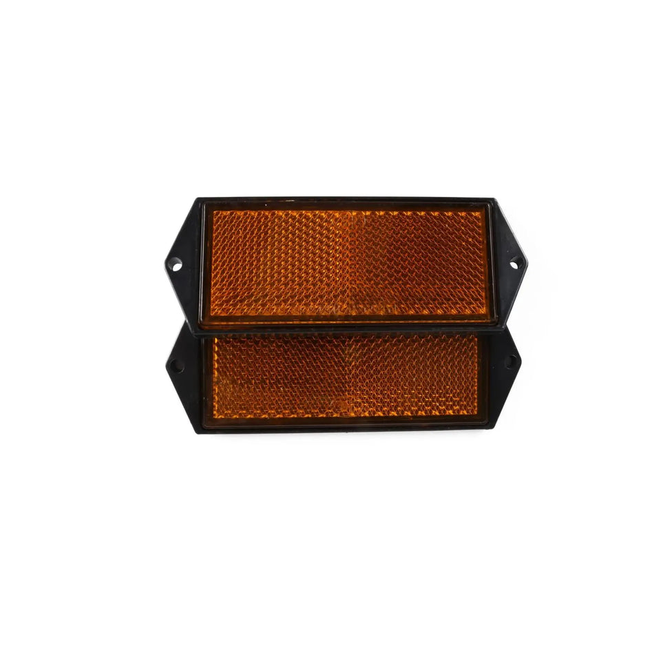Benson Automotive Reflector rechthoek oranje 103 x 40 mm 2 dlg E4