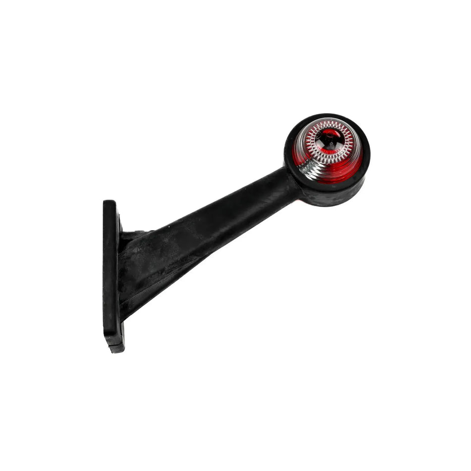 Benson Automotive Breedtelamp rubber op steel 45° 190 mm rood/wit e keur
