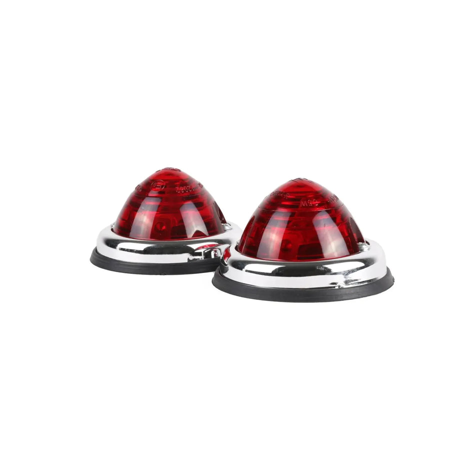 Benson Automotive Zijlamp chroom rood 70 mm 2 dlg E9