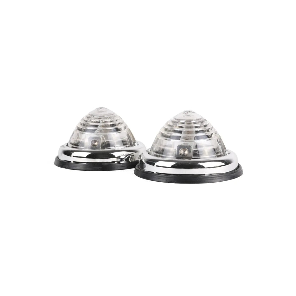 Benson Automotive Zijlamp chrome wit 70 mm 2 dlg E9