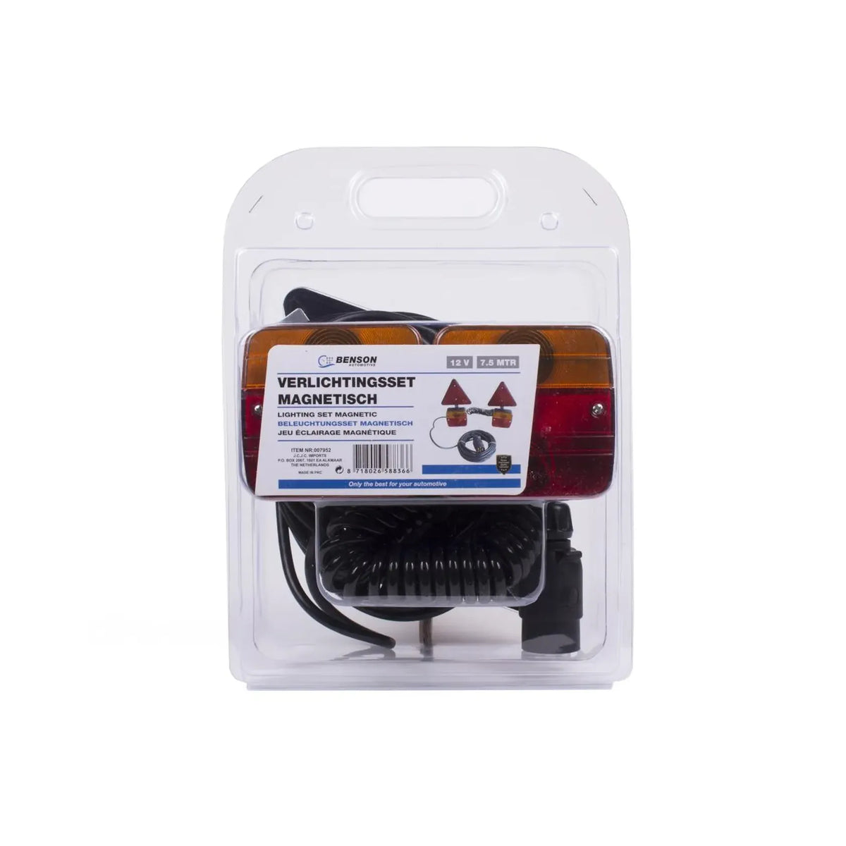 Benson Automotive Verlichtingsset magnetisch + frame 2.5 + 7.5 mtr kabel E4