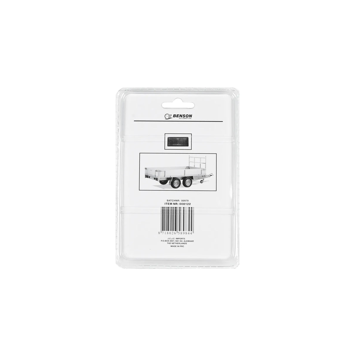 Benson Automotive Reflector rechthoek oranje 86 x 40 mm 2 dlg E4