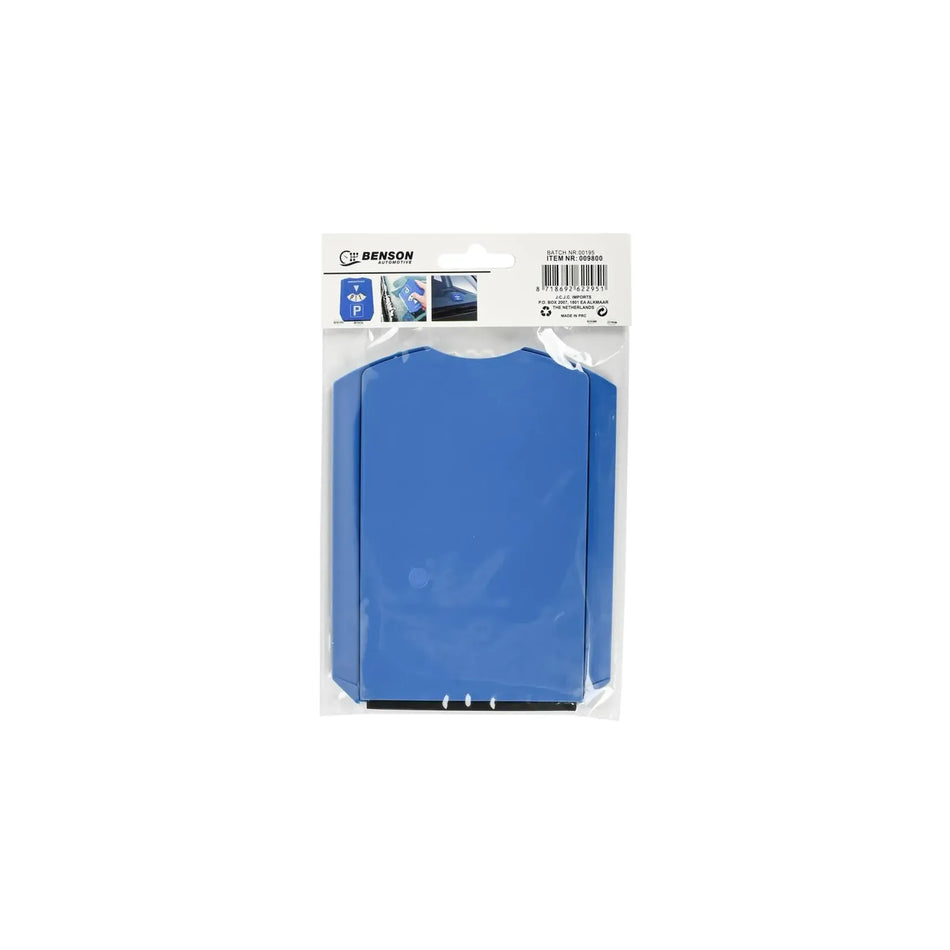 Benson Automotive Parkeerschijf + ijskrabber 15.5 x 12 cm