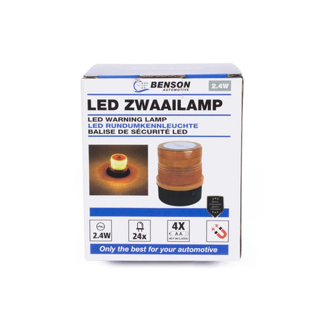 Benson Automotive LED zwaailamp oranje 2.4W