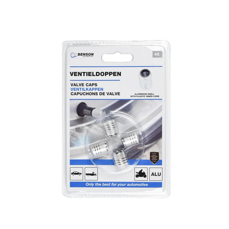 Benson Automotive Ventieldoppen 4 dlg aluminium