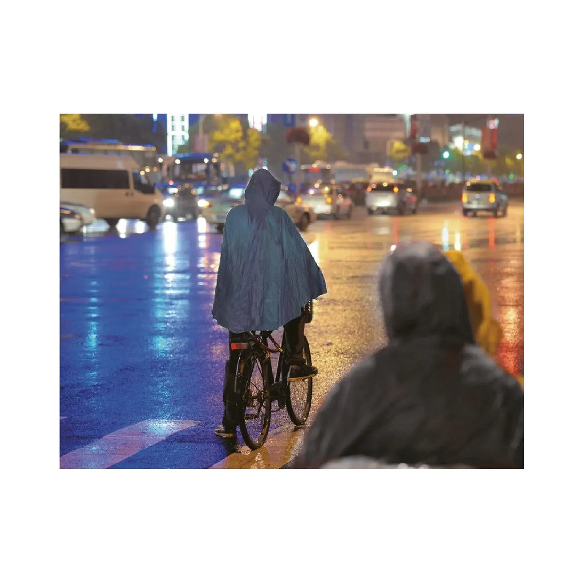 Benson Outdoor Poncho duurzaam lichtblauw