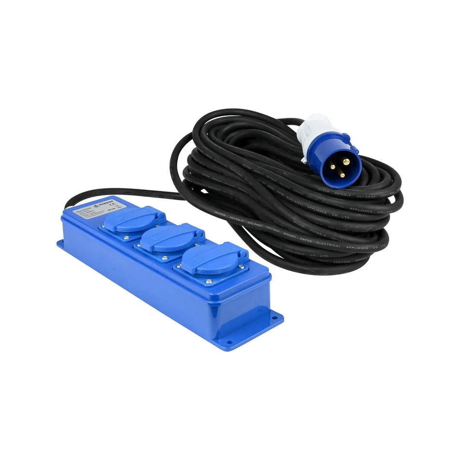 Benson Electric CEE Stekkerdoos 3-voudig IP44 20 mtr