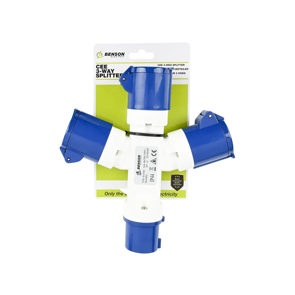 Benson Electric CEE 3-weg splitter