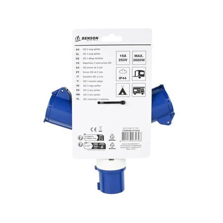 Benson Electric CEE 3-weg splitter