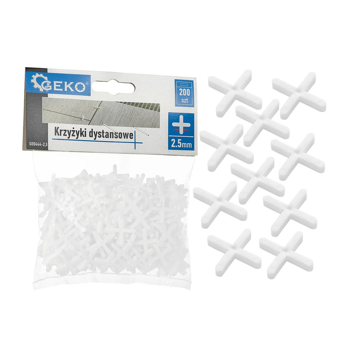 GEKO Tegelkruis 2,5 mm 200 stuks