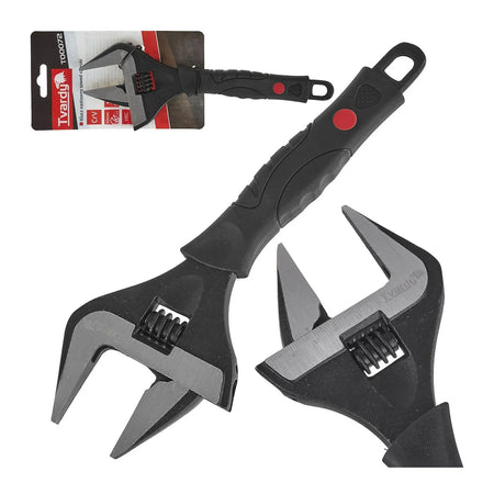 Tvardy Verstelbare moersleutel extra brede bek 0 - 50 mm 10" CrV