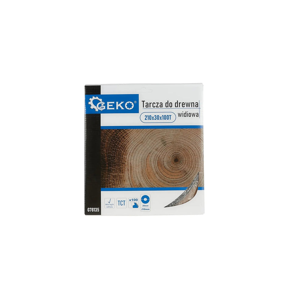 GEKO Cirkelzaagblad voor hout 210x30x100T