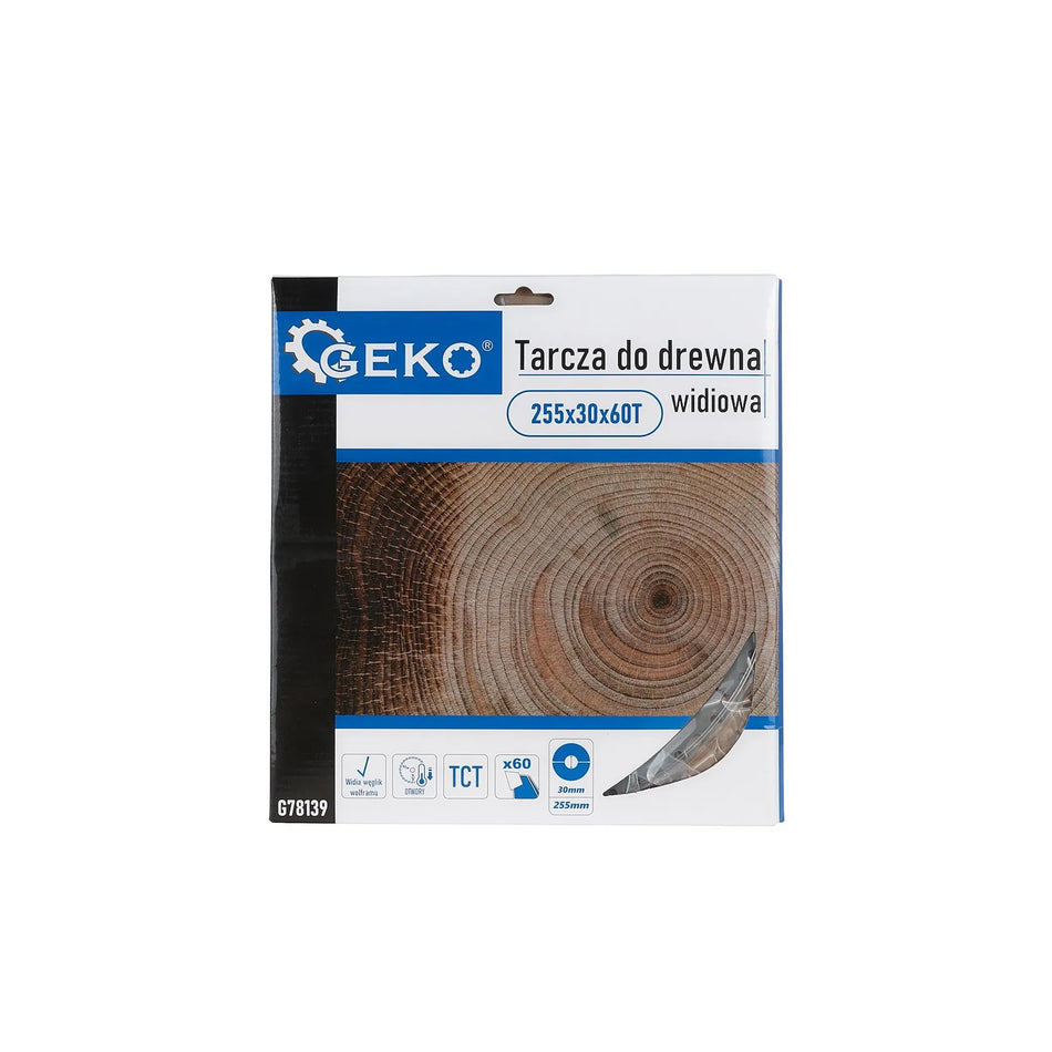 GEKO Cirkelzaagblad met gaten 255x30x60T voor hout