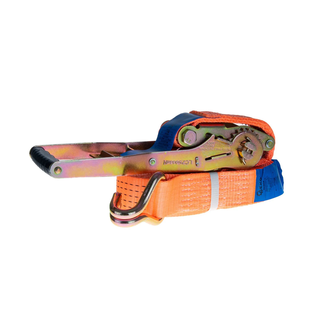 GEKO Ratelsjorband met ergonomische ratel 5 ton 8m 50 mm oranje