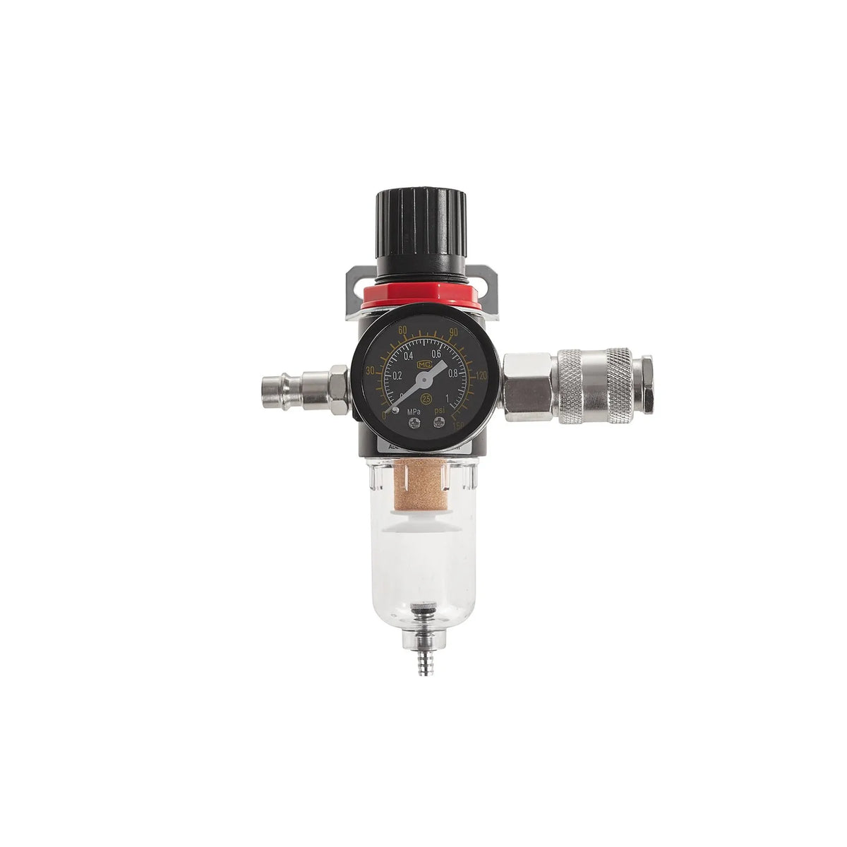 GEKO Luchtdrukregelaar met waterafscheider 1/4" aansluiting 150 PSI
