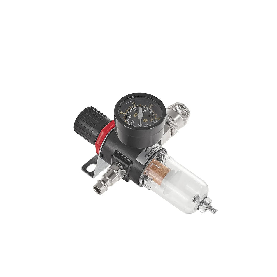 GEKO Luchtdrukregelaar met waterafscheider 1/4" aansluiting 150 PSI