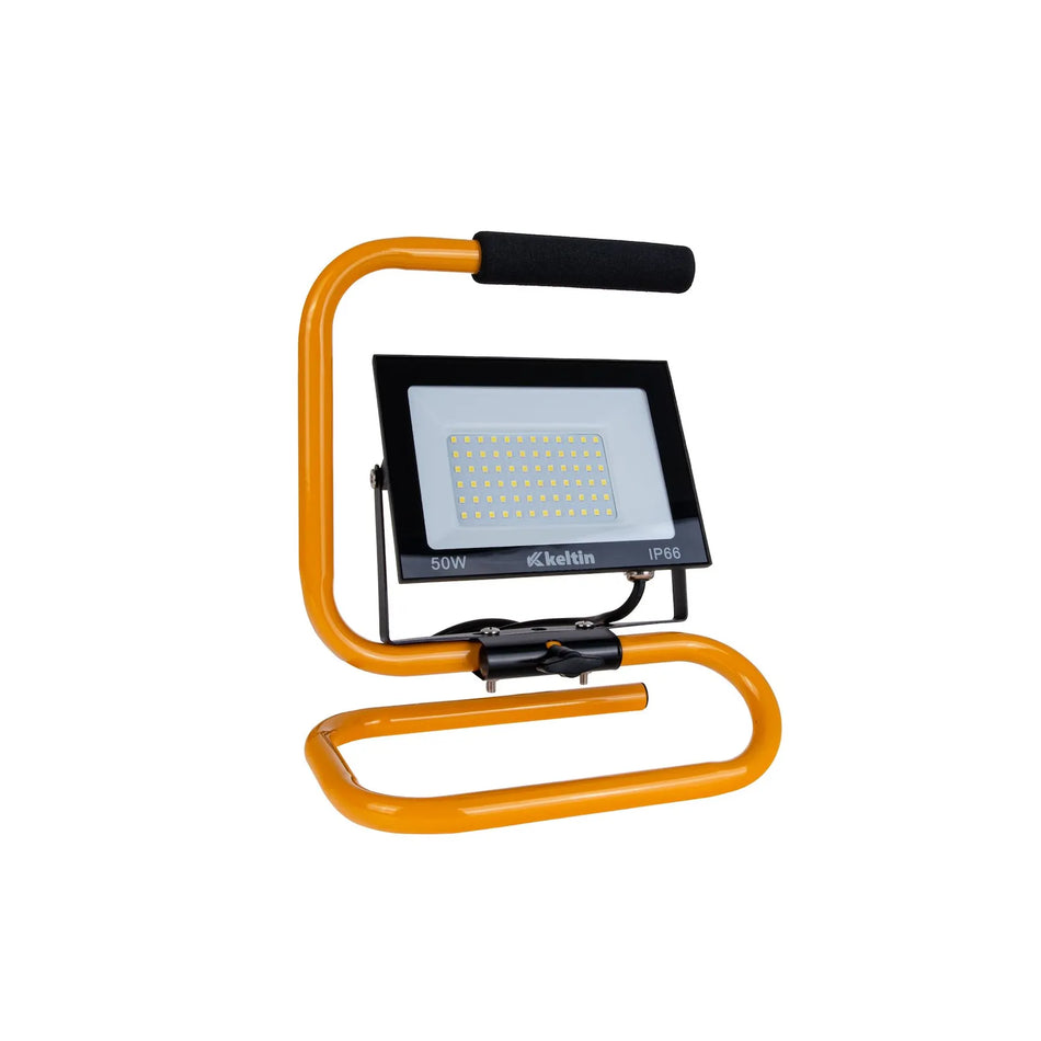 Keltin LED bouwlamp met statief koud wit 6500K 50 W