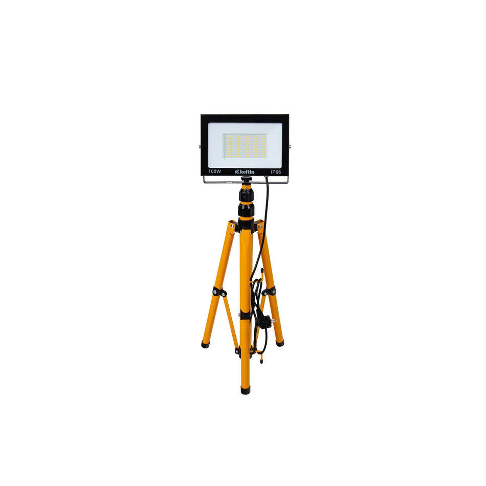 Keltin LED bouwlamp met telescopisch statief koud wit 6500K 100 W