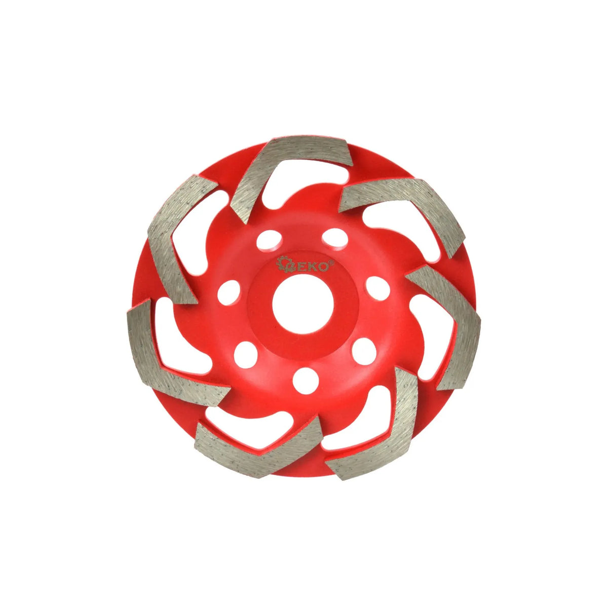 GEKO Diamant turbo slijpcup voor beton 125mm 5mm rood