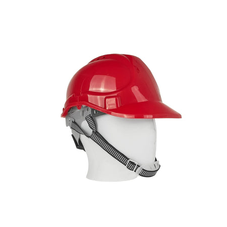 GEKO Veiligheidshelm met verstelbare draaiknop rood 53 - 62 cm