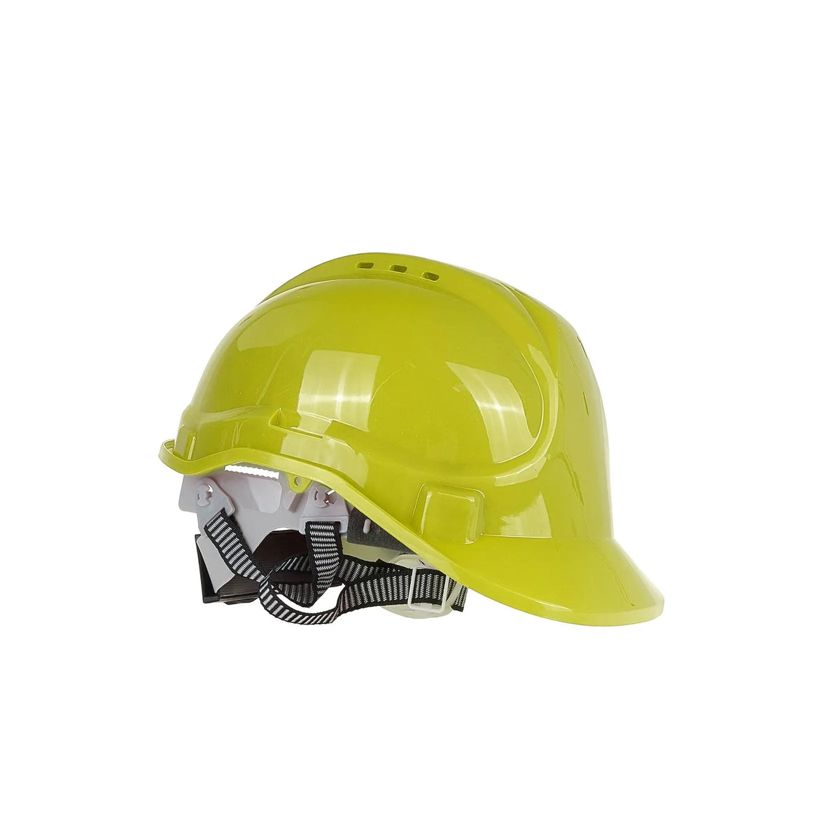 GEKO Veiligheidshelm met verstelbare draaiknop geel 53 - 62 cm