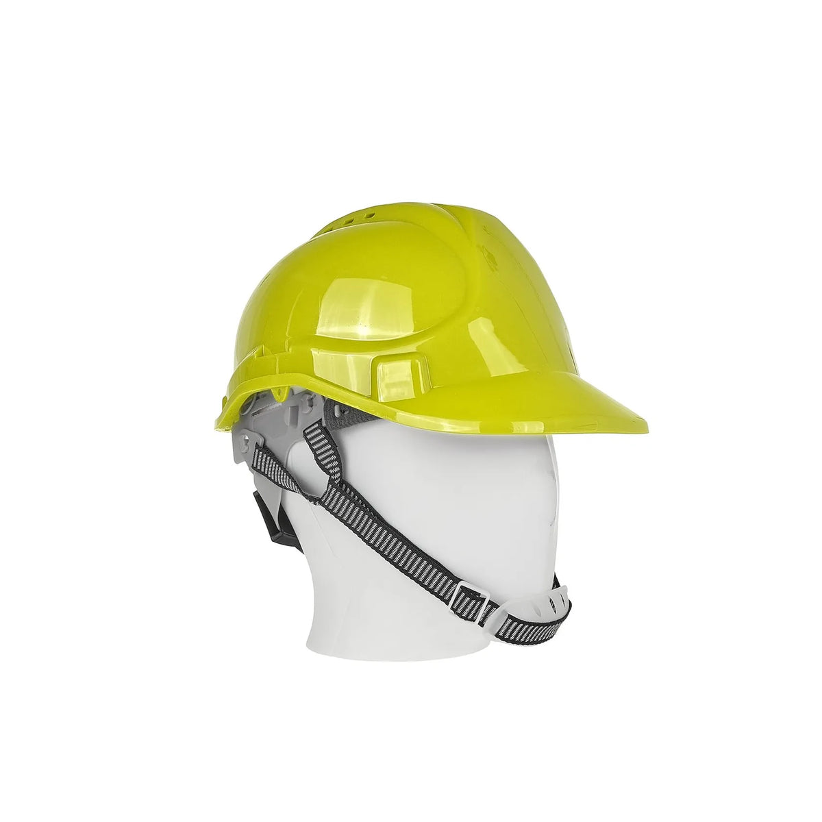 GEKO Veiligheidshelm met verstelbare draaiknop geel 53 - 62 cm