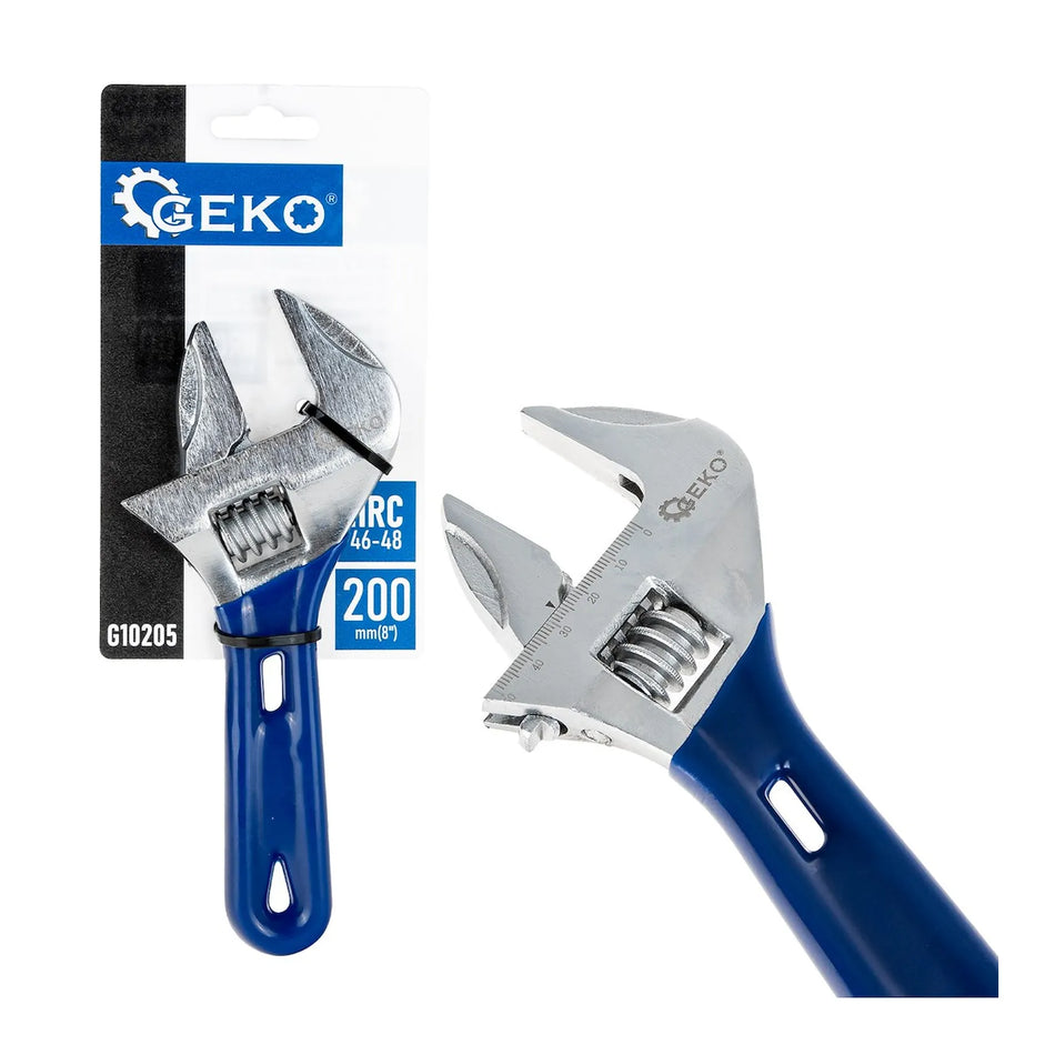 GEKO Korte verstelbare moersleutel 0 - 48 mm 200 mm