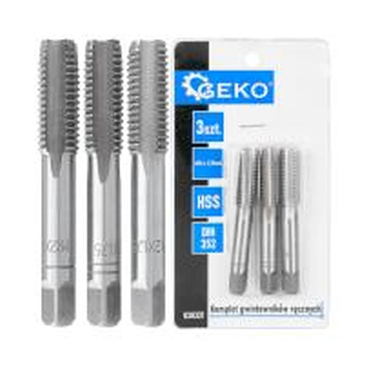 GEKO Tappen set voor interne schroefdraad M12x1,75 mm HSS 3-delig