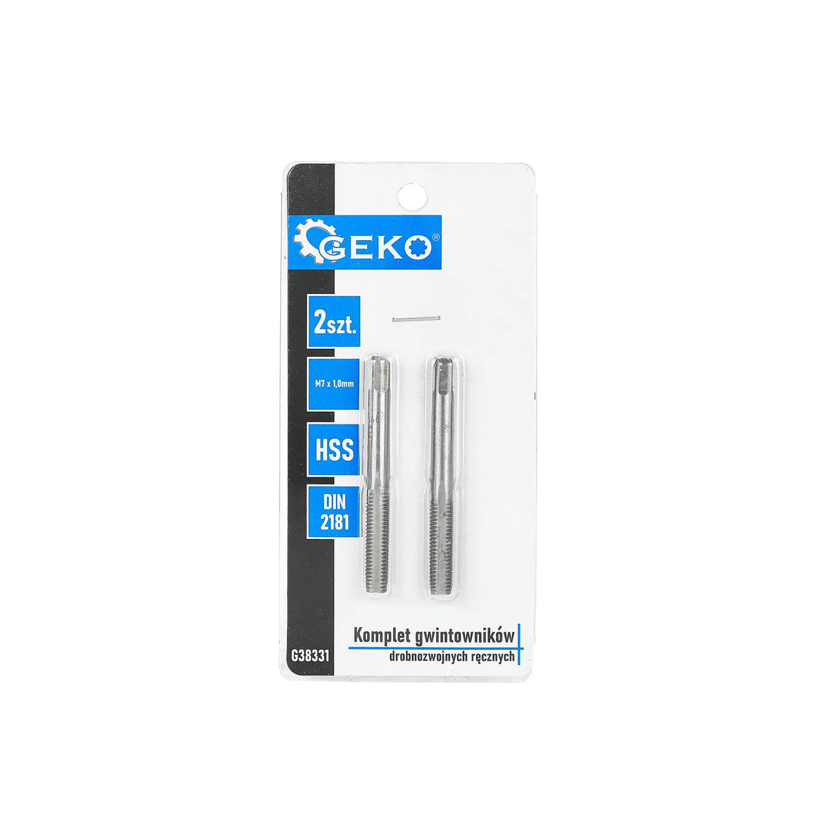 GEKO Fijn draadtapset voor binnen- schroefdraad M7x1,0 mm 2-delig HSS