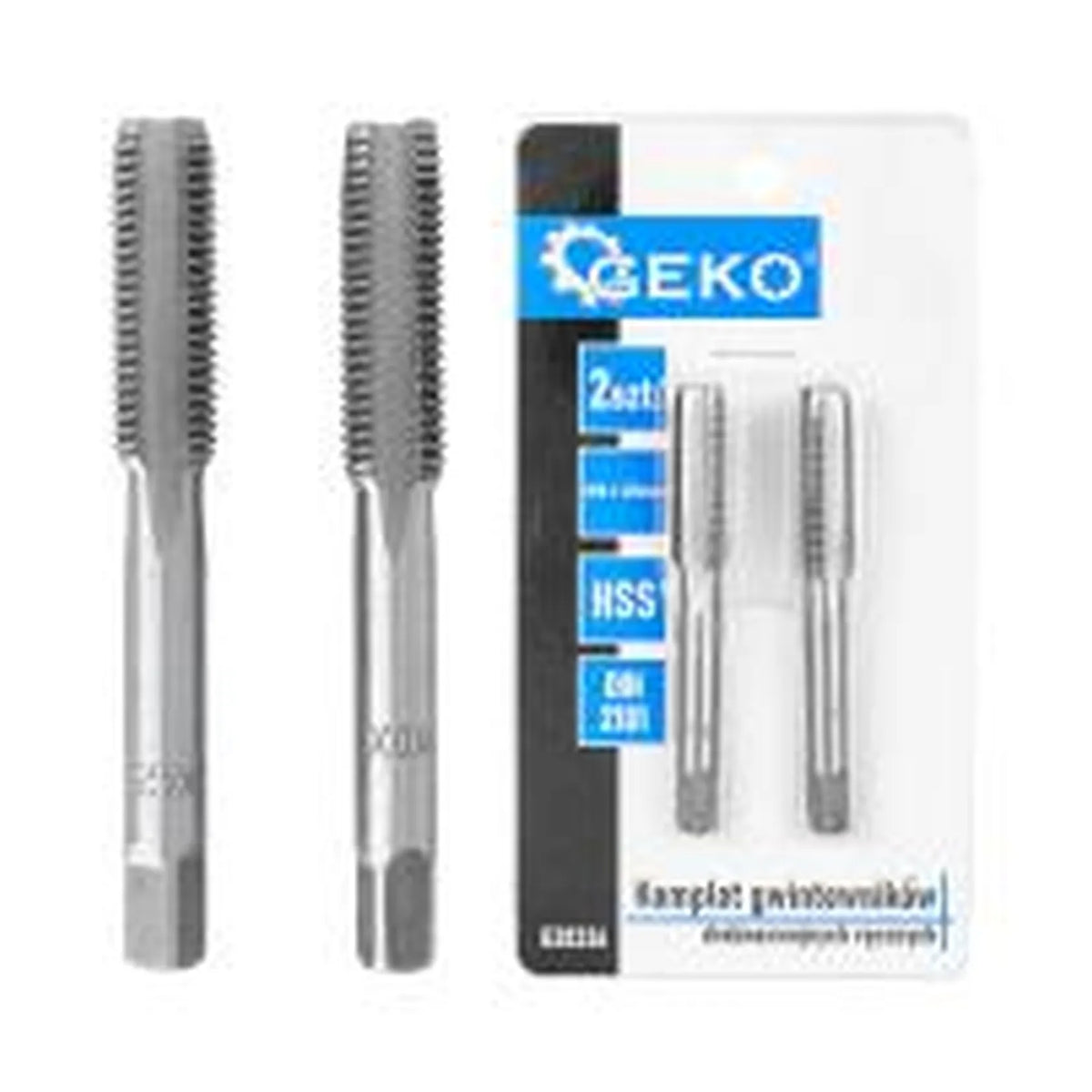 GEKO Fine draad handtappen set 2 stuks M10x1,25 mm HSS