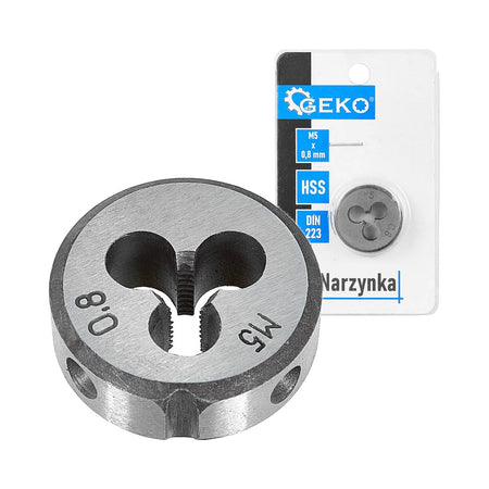 GEKO Narzynka voor buitendraad M5x0,8 mm HSS DIN 223