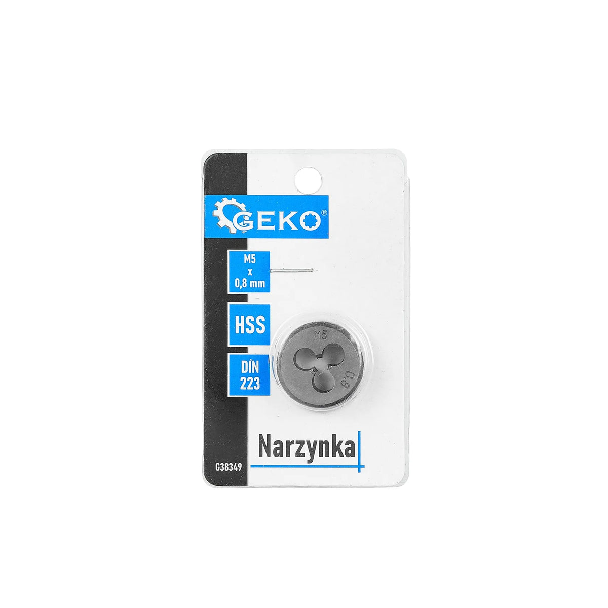 GEKO Narzynka voor buitendraad M5x0,8 mm HSS DIN 223