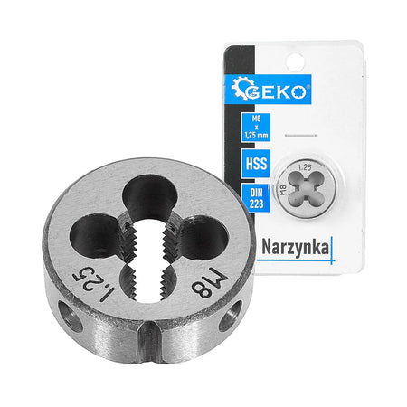 GEKO Draadsnijder voor buitendraad M8x1,25 mm HSS DIN 223