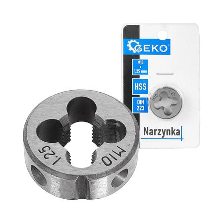 GEKO Narzynka voor buitendraad M10x1,25 mm HSS DIN 223