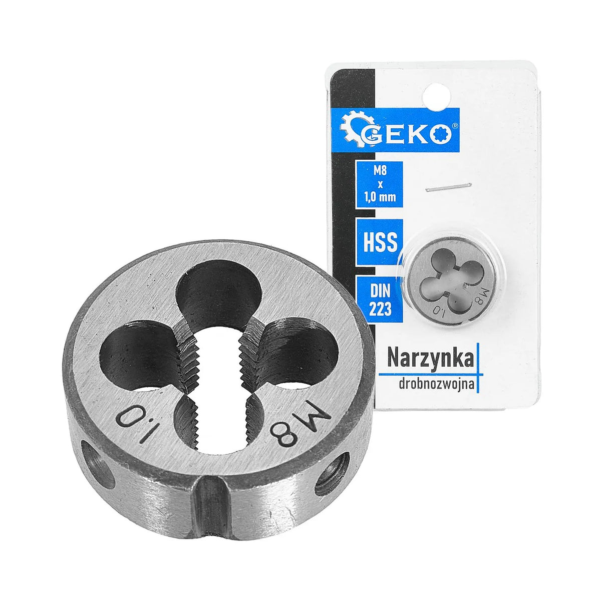 GEKO Fijndraad narzynka HSS M8x1,0 mm DIN 223