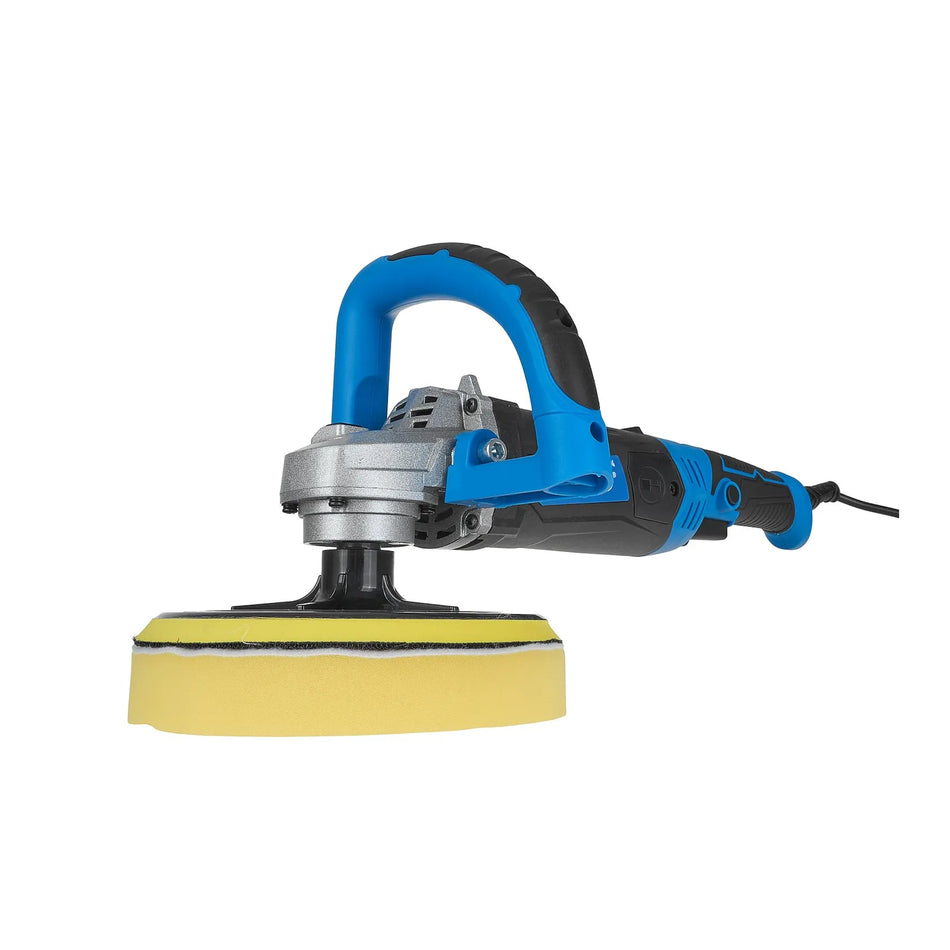 GEKO Autopolijstmachine 1200 W 180 mm met D-handvat en toerenregeling