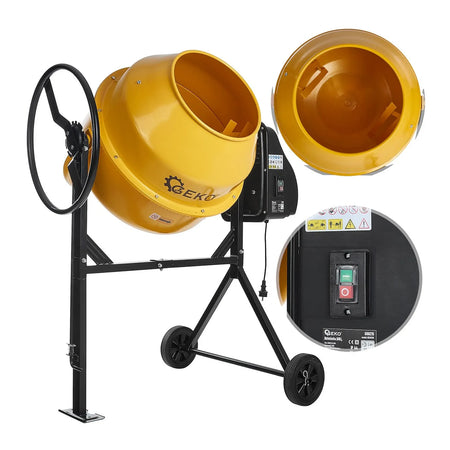 GEKO Betonmixer met stevig frame 120L 550 W