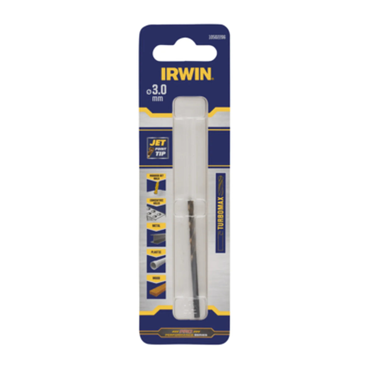 IRWIN Boor metaal turbomax 3,0mm voor blach